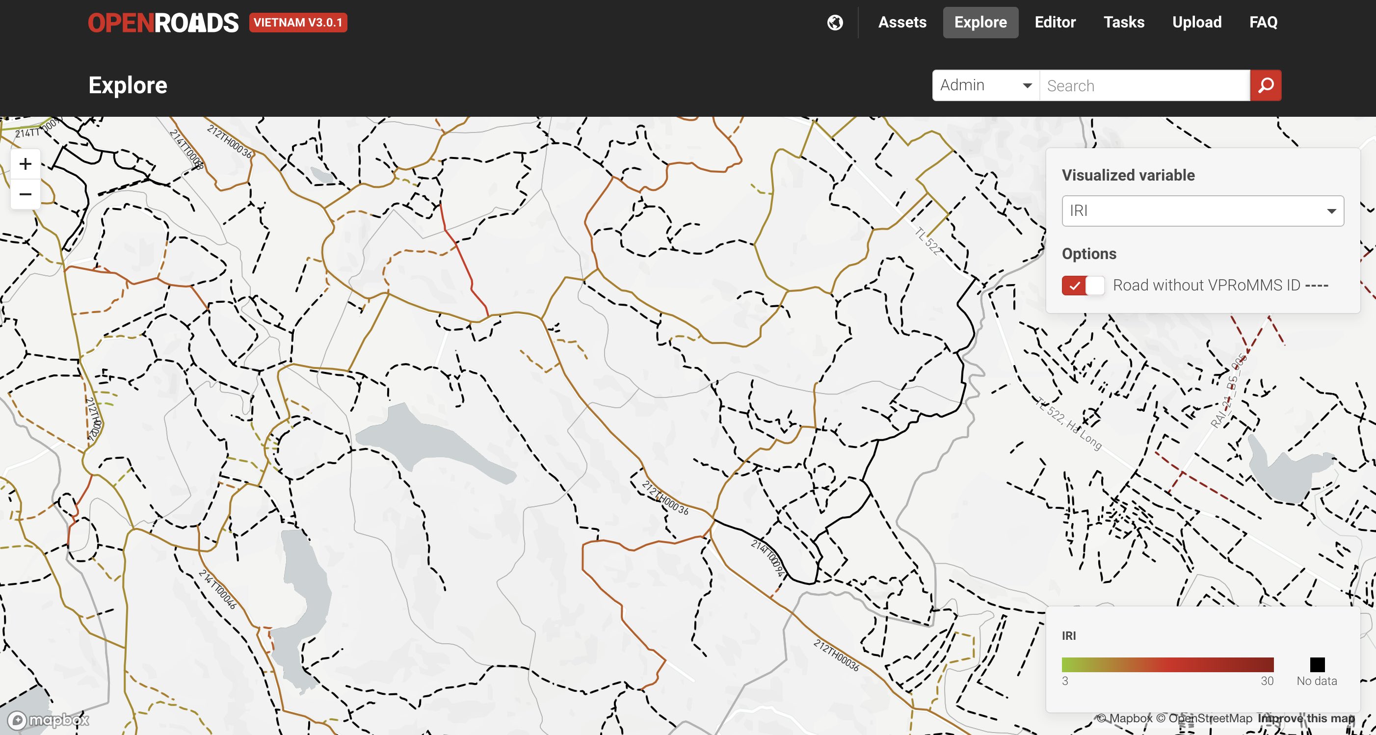 Openroads Vietnam Visualisation